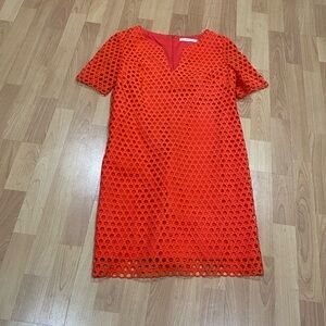 Trina Turk Elegant Orange Lace Dress